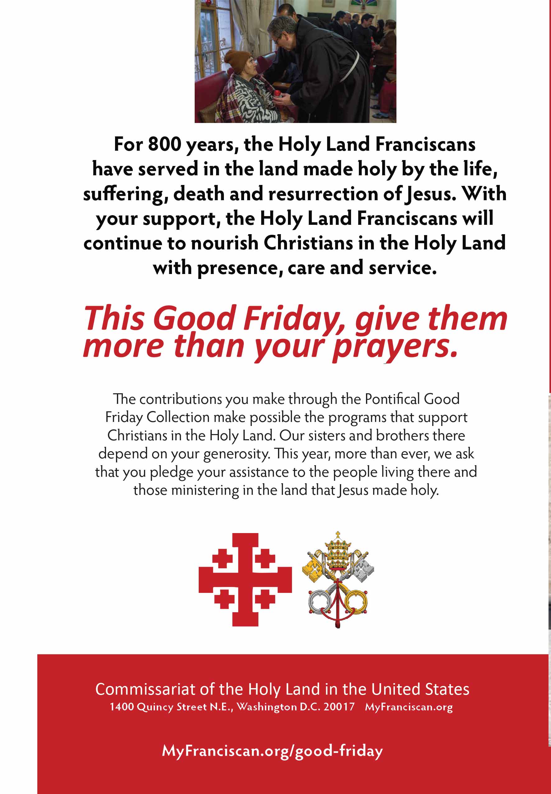 Good Friday Collection for the Holy Land – Secular Franciscan Order – USA